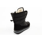 Progress Women’s Winter Boots, Black Insulated Snow Boots with Sheepskin Lining