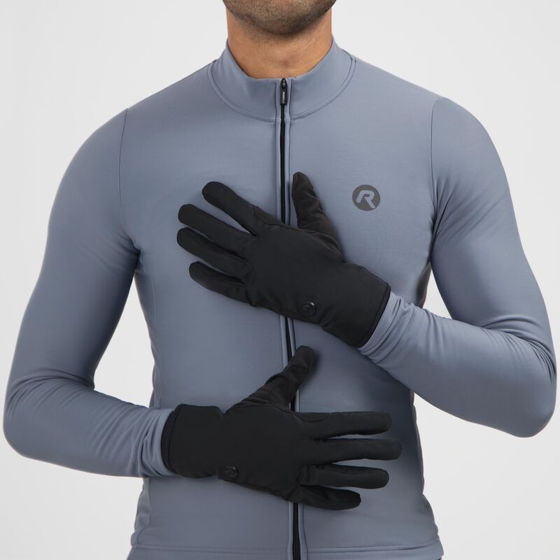 Rogelli SIGNATURE winter gloves black S Rogelli/Rower/Men/Akcesoria/Rękawiczki Zimowe Your Sports Performance