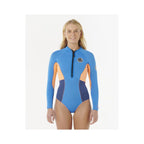 RIP CURL G-Bomb Women's Foam 1.5Mm Ls Fz Full Spring Blue