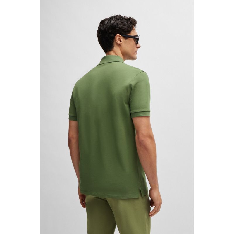 BOSS Pallas Open Green Regular Fit Men's Polo Shirt (50468301-381) Boss