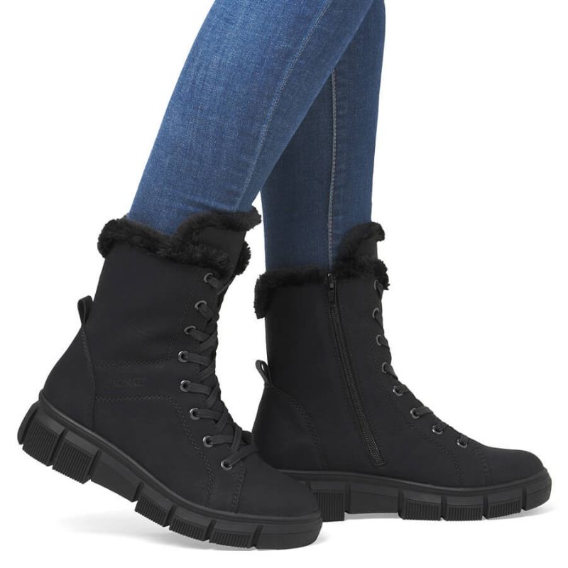 Rieker W X3402-00 RKR743 fur ankle boots Footwear/Lifestyle/Rieker Your Sports Performance