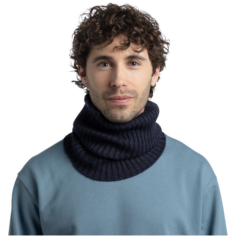 BUFF KNITTED NECKWARMER NORVAL Bandana NIGHT BLUE