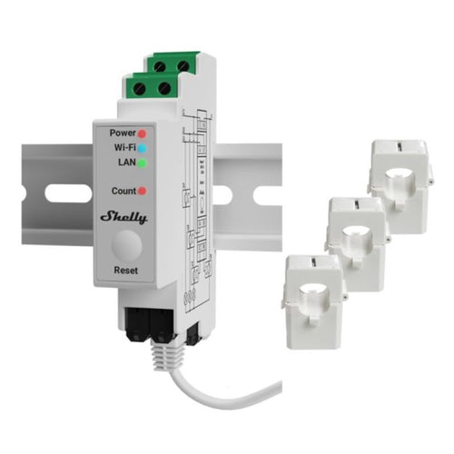 Shelly 3EM 3-Phase WIFI Electricity Consumption Meter Aparaty elektryczne/Liczniki energii Your Sports Performance