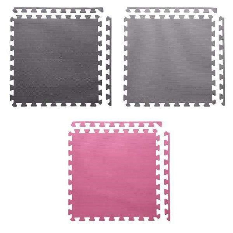 Multipack One Fitness MP10 puzzle mat pink and gray 9 pieces 10 mm In preparation Your Sports Performance