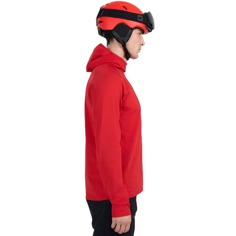 Men's thermal sweatshirt 4F M100 dark red 4FWAW25UBRUM100 61S In preparation Your Sports Performance