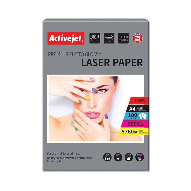 Activejet AP4-200G100L Glossy Photo Paper (A4; 100 pcs.) Artykuły papiernicze/Papier fotograficzny Your Sports Performance