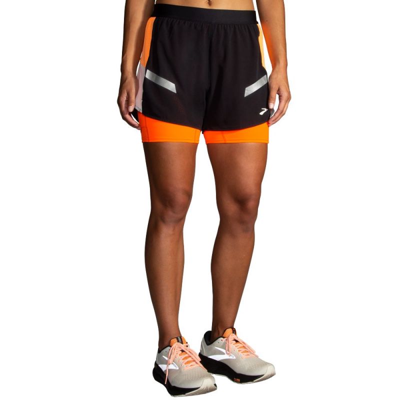 Women's Run Visible 4" 2in1 Short 2.0 Running Shorts Import z Brooks/Brooks/Spodenki Your Sports Performance