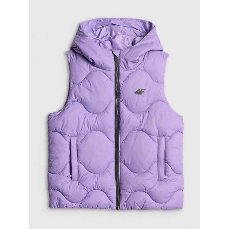 Girls' hooded vest 4F 4FJRSS26TVJAF355-51S 4f