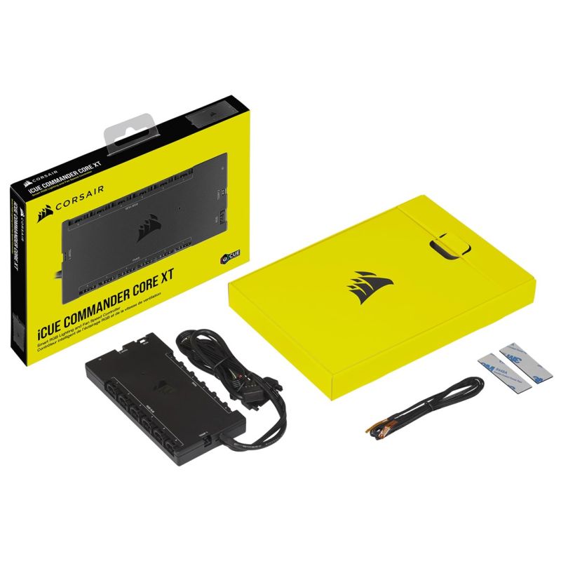 Corsair iCUE Commander Core XT RGB Controller, 6-Channel Fan Speed, Black Chłodzenie/Chłodzenie - akcesoria Your Sports Performance