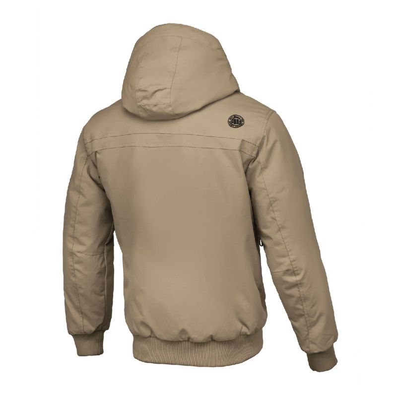Pit Bull West Coast Balboa II Beige Men's Winter Jacket - 52910925000 Odzież/Odzież na co dzień Your Sports Performance