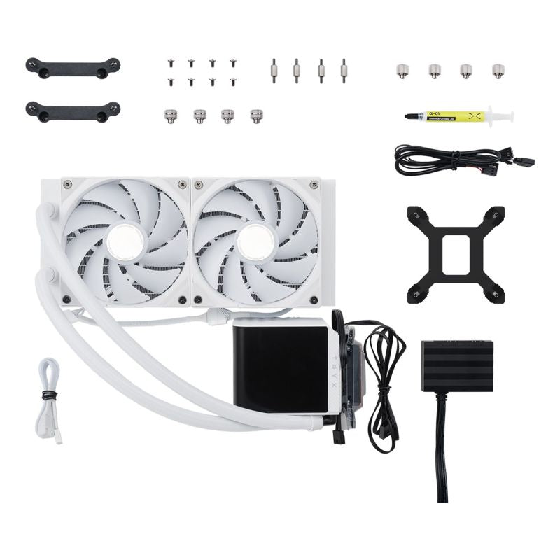 TRYX PANORAMA Complete Water Cooling ARGB - 240 mm white - AMD Socket AM4 (Ryzen) - AMD Socket AM5 (Ryzen Zen4) Chłodzenie/Chłodzenie - wentylatory Your Sports Performance