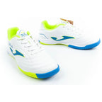 Joma Toledo JR 2602 indoor football shoes for kids, white Joma