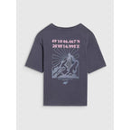 Oversized T-shirt with print for girls 4F 4FJWSS25TTSHF1853-22S *Kategoria tymczasowa Your Sports Performance