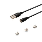 SAVIO MAGNETIC CABLE USB - USB TYPE C, MICRO AND LIGHTNING, 1M, BLACK CL-152 Kable i adaptery/Kable USB Your Sports Performance