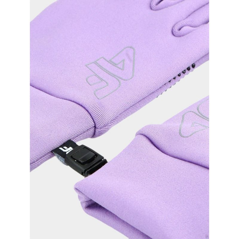 Children's knitted touch screen gloves 4F Junior 4FJWAW24AGLOU068-52S *Kategoria tymczasowa Your Sports Performance