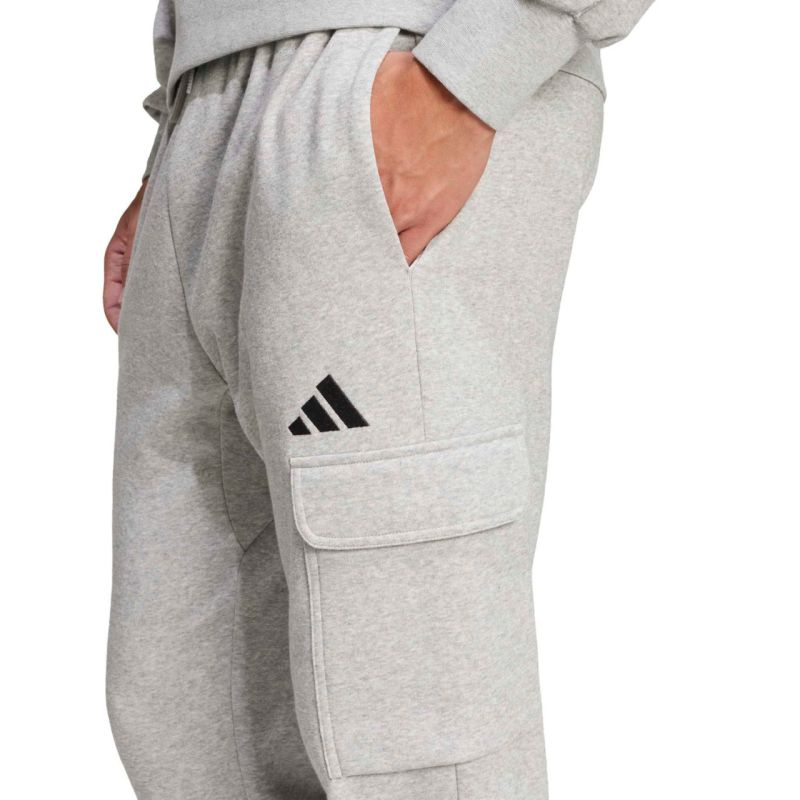 adidas Essentials Feelcozy Cargo Men's Pants Light Gray JE3823