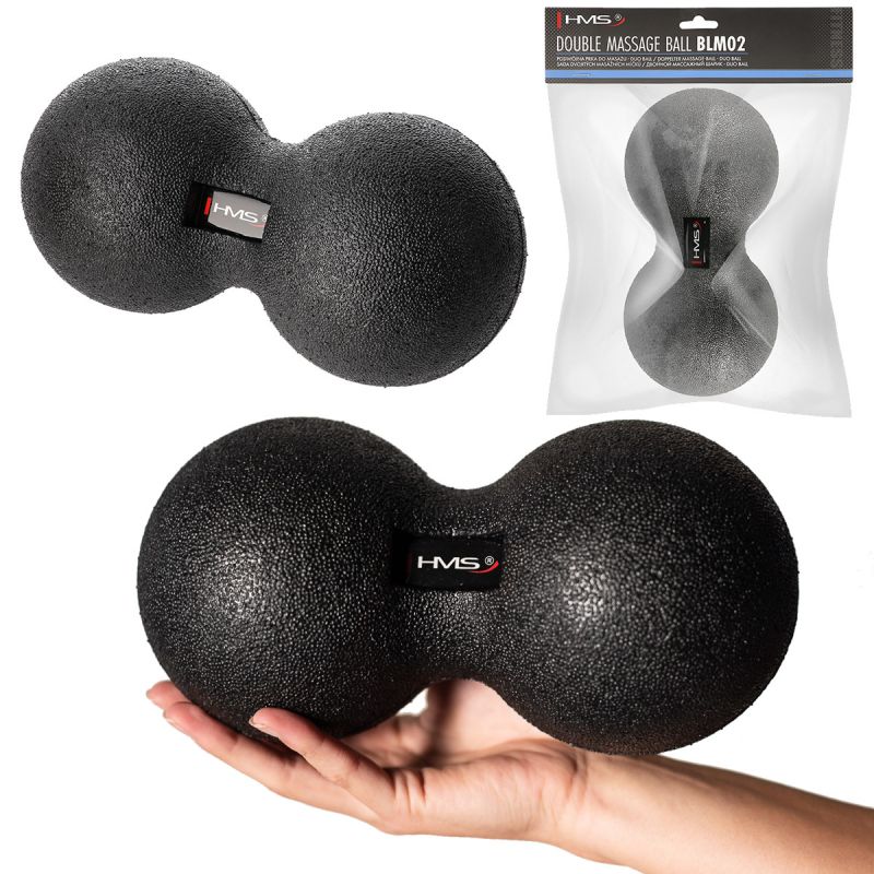 Double massage ball / Duo Ball HMS BLM02 12 * 24CM Accessories/Training equipment/Masażery Your Sports Performance