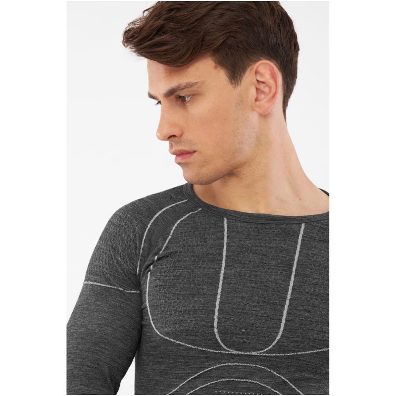Men's VIKING Lan Pro Merino Longsleeve underwear, graphite