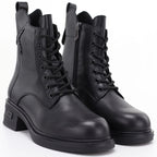 Vinceza 86444 Women’s Black Leather Ankle Boots