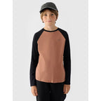 Longsleeve regular plain boys 4F Junior 4FJWAW24TLONM293-65S *Kategoria tymczasowa Your Sports Performance