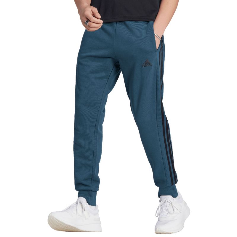 adidas Essentials French Terry Tapered Cuff 3-Stripes Pants M IJ8698 Clothing/Training Adidas