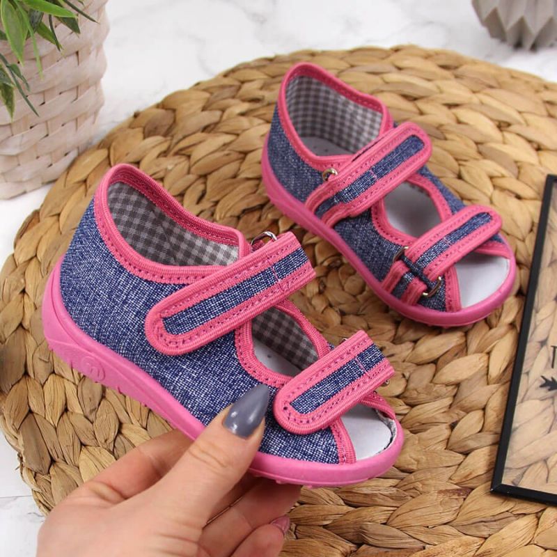 Home slippers Nazo Jr. TEX4B navy blue-pink Footwear/Lifestyle Your Sports Performance