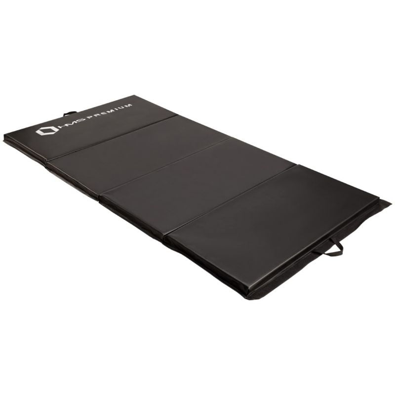 Folding gymnastics mattress black 2400x1200x50mm HMS MGS01 In preparation Your Sports Performance