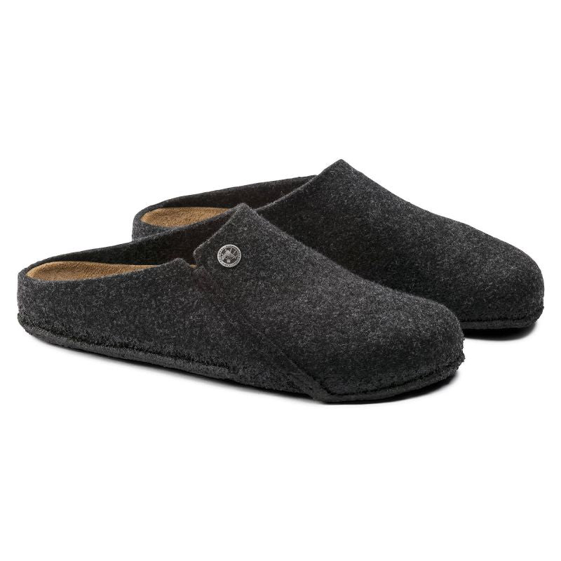 Birkenstock Zermatt Cozy Home Anthracite Wool Felt Slippers Regular Wide (1014938) Footwear Your Sports Performance