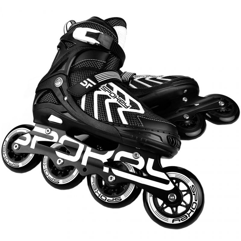 Inline skates Spokey Khan Bk / Wh Jr 927032-927033 Accessories/Skating/Rolki (pozostałe) Your Sports Performance