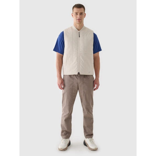 Men's down vest with stand-up collar 4F 4FRAW24TVESM171-12S 4f