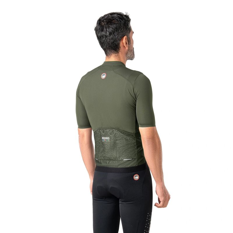 Rockbros 15220004004 ROAD TO SKY men's cycling jersey short sleeve L - green Rockbros