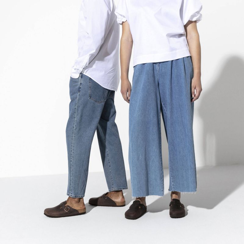 Birkenstock Boston Habana Oiled Leather Regular Wide Women's/Men's Clogs (0860131) In preparation Your Sports Performance