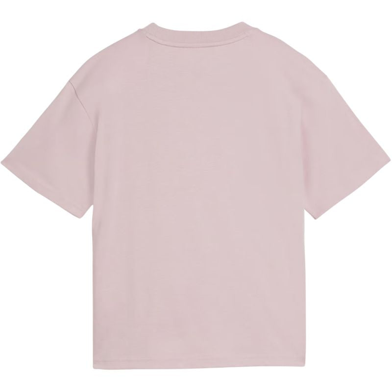 Puma Ess Centered Cat Logo Boxy Tee for Kids Pink 685131 49