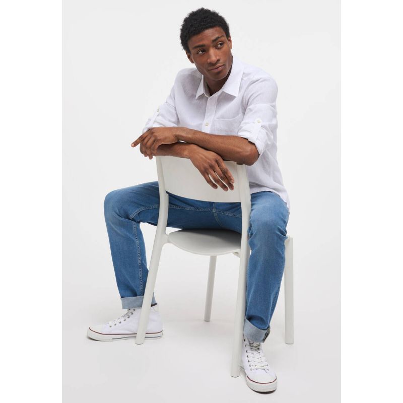 Mustang Clemens Linen Cotton shirt M 1014356-2045 Clothing/Lifestyle/T-shirts/Mustang Your Sports Performance