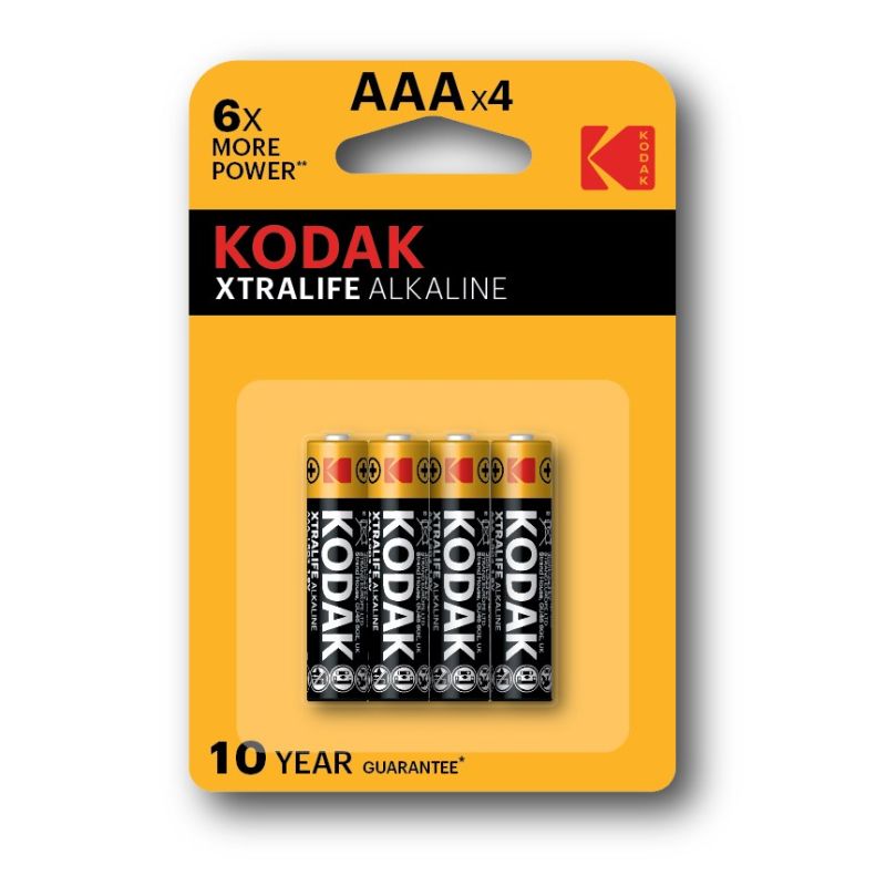 KODAK XTRALIFE ALK.LR3 ALKALINE BATTERIES BLISTER [SET=4PCS] Baterie, akumulatorki i ładowarki/Baterie Your Sports Performance