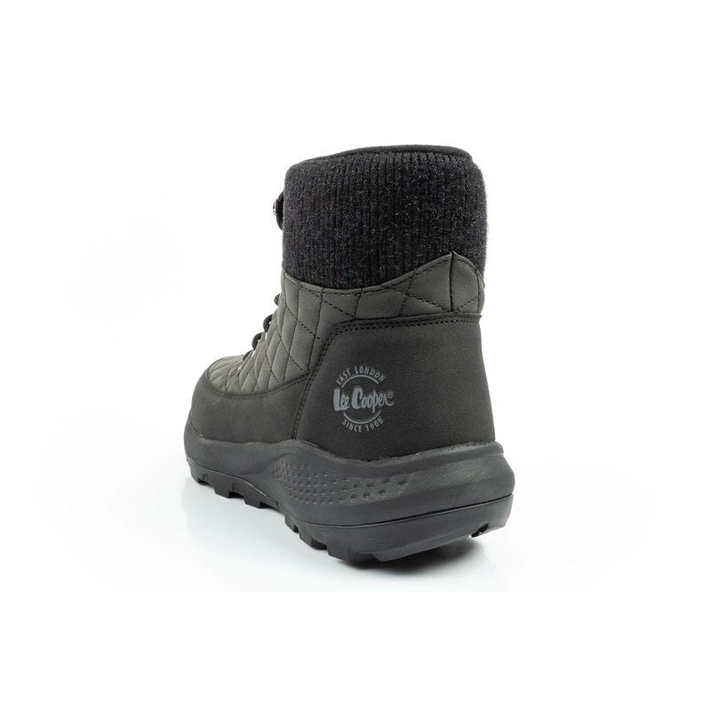 Lee Cooper women's winter hiking sports shoes, insulated, black, eco-leather Lee Cooper
