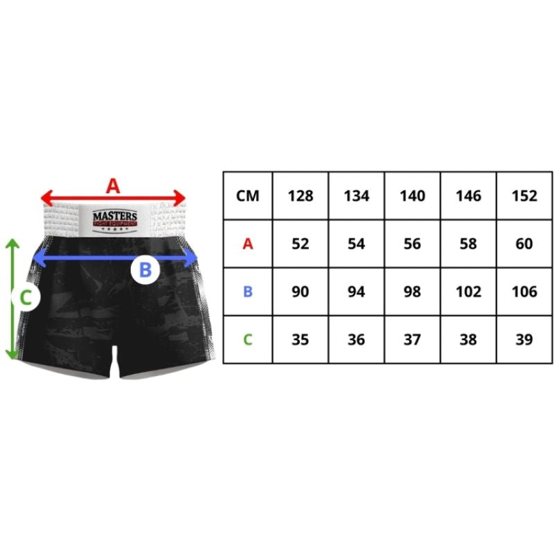 MASTERS “FIGHT” Kick Light Training Shorts (Children’s Size) (WAKO APPROVED)