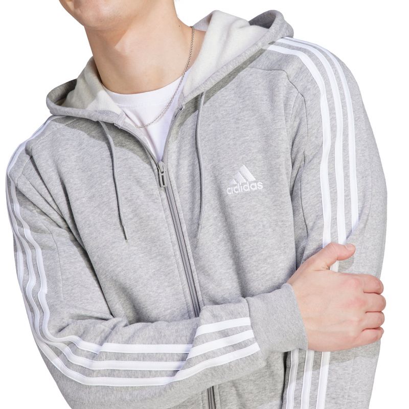 adidas Essentials Fleece 3-Stripes Full-Zip M sweatshirt IJ6479 Clothing/Training Adidas