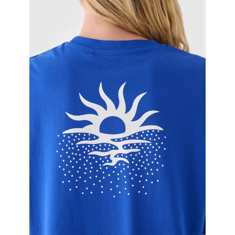 Women's oversize printed T-shirt 4F 4FRSS24TTSHF2546-36S *Kategoria tymczasowa Your Sports Performance