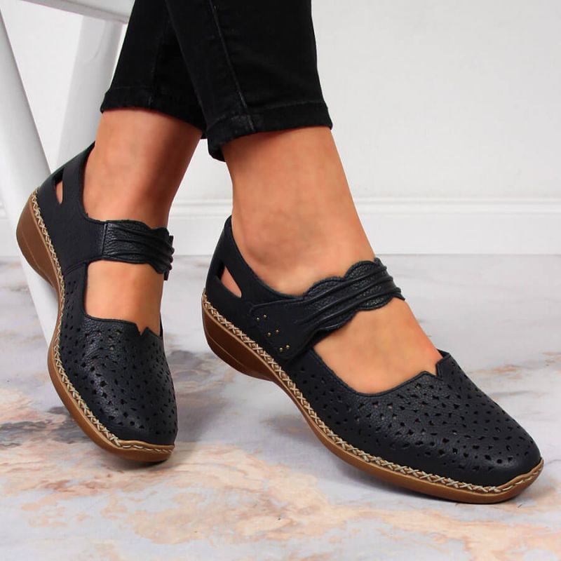 Rieker W RKR139 navy blue leather shoes Footwear/Lifestyle/Rieker Your Sports Performance