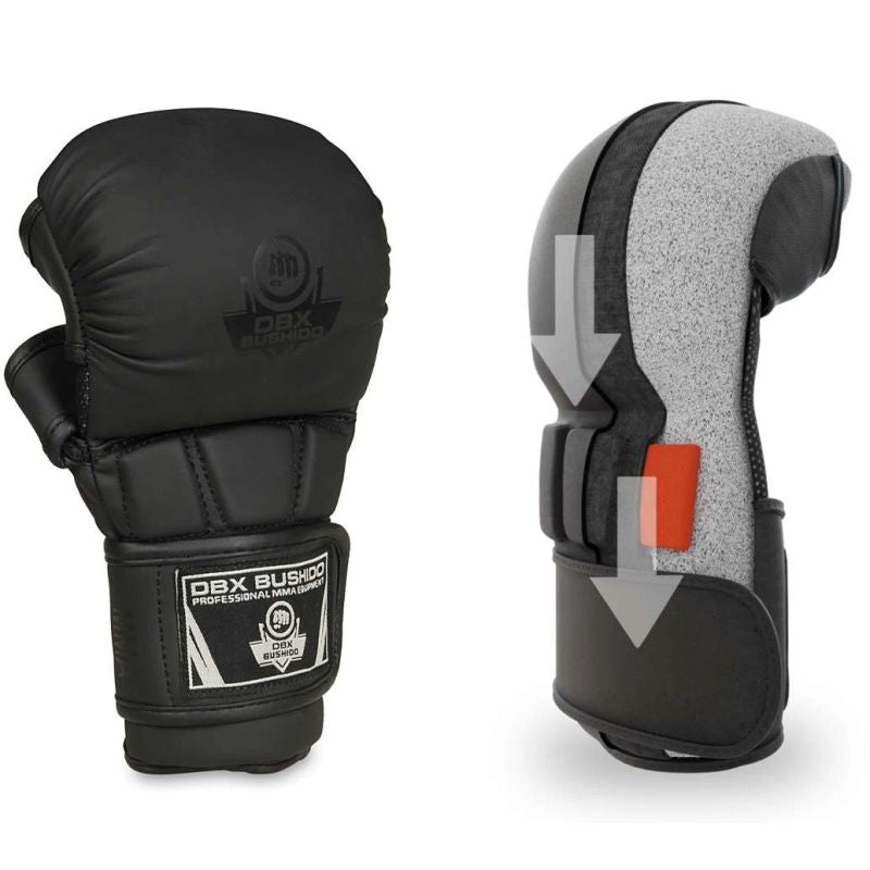 MMA Sparring Gloves for Kids XS - Black Master - Valor Series | DBX Bushido DBX Bushido