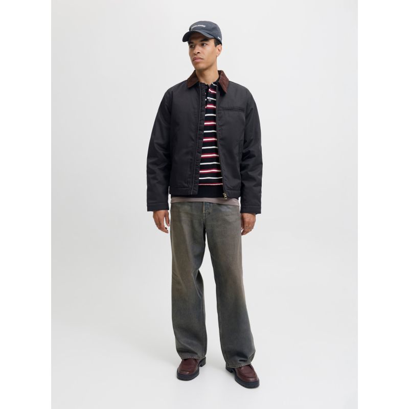 Jack&Jones pilot jacket JORNORREBRO WORKER JACKET 12282903 BLACK/CORDUROY C To be categorized Your Sports Performance