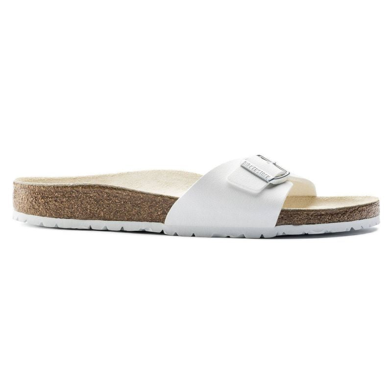 Birkenstock Madrid Birko-Flor White Women's Slides Regular Wide (0040731) Footwear/Lifestyle/Brinkenstock/Klapki/chodaki Birkenstock