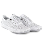 Women's leather openwork shoes, white, T.Sokolski 1302 To be categorized Your Sports Performance