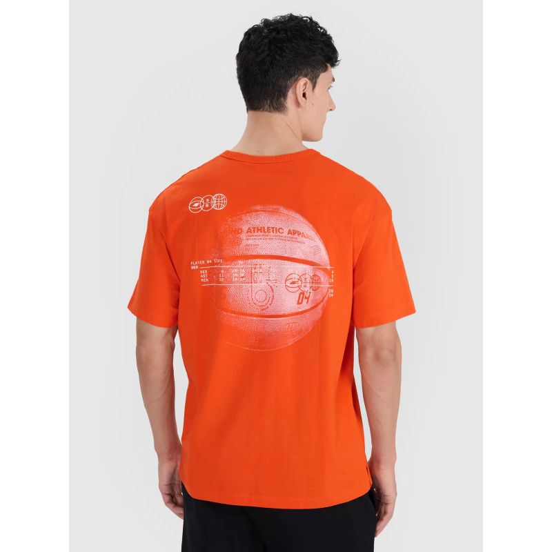 Men's oversize printed T-shirt 4F 4FRSS25TTSHM2652-70S *Kategoria tymczasowa Your Sports Performance