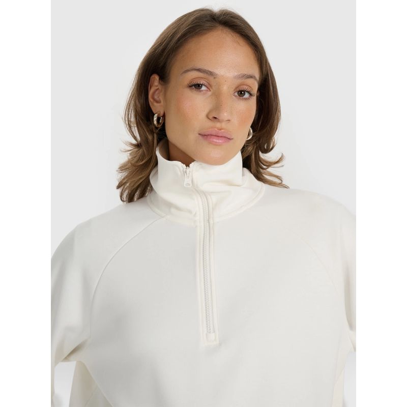 Women's 4F 4FRAW25TSWSF2463-11S modal sweatshirt with no zipper *Kategoria tymczasowa Your Sports Performance