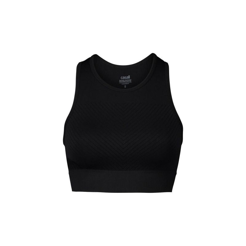 CASALL Essential Block Seamless Sport Top Black Import z PMSport Your Sports Performance