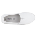 Women's leather slip-on shoes, white, S.Barski LR61-7051 To be categorized Your Sports Performance