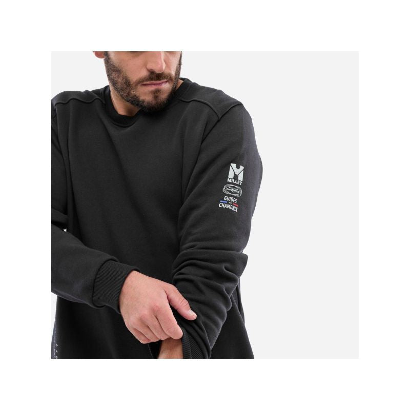 Men's MILLET Cdg Chamonix Swt Crneck M Sweatshirt, black