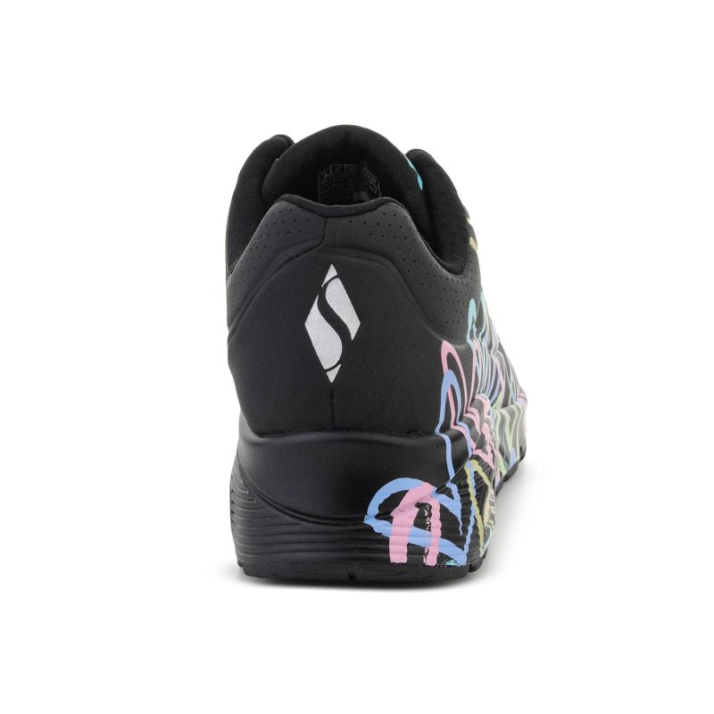 SKECHERS UNO-SPREAD THE LOVE BLACK/PURPLE/TURQUI 155507-BPTQ